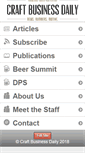 Mobile Screenshot of craftbusinessdaily.com
